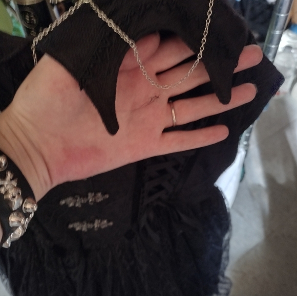 One Of A Kind Elegant Black Lolita  Dress (You Won't Find This Dress Anywhere) - Picture 13 of 16